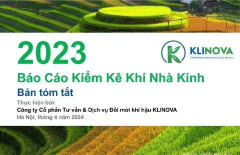 Báo cáo Tóm lược Kiểm kê Khí nhà kính KLINOVA 2023